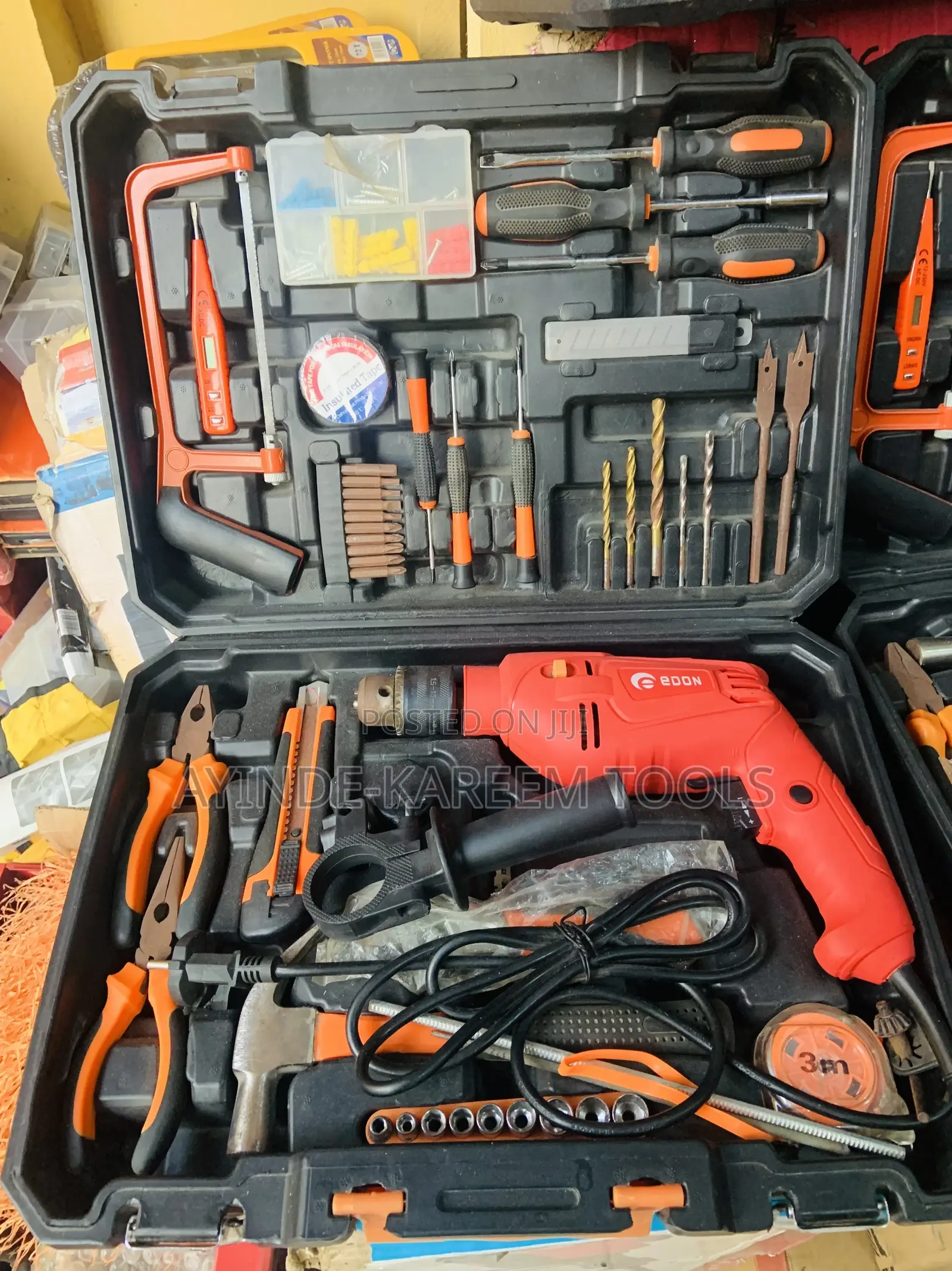 Tool Box Set With Impact Drill