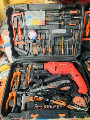 Tool Box Set With Impact Drill