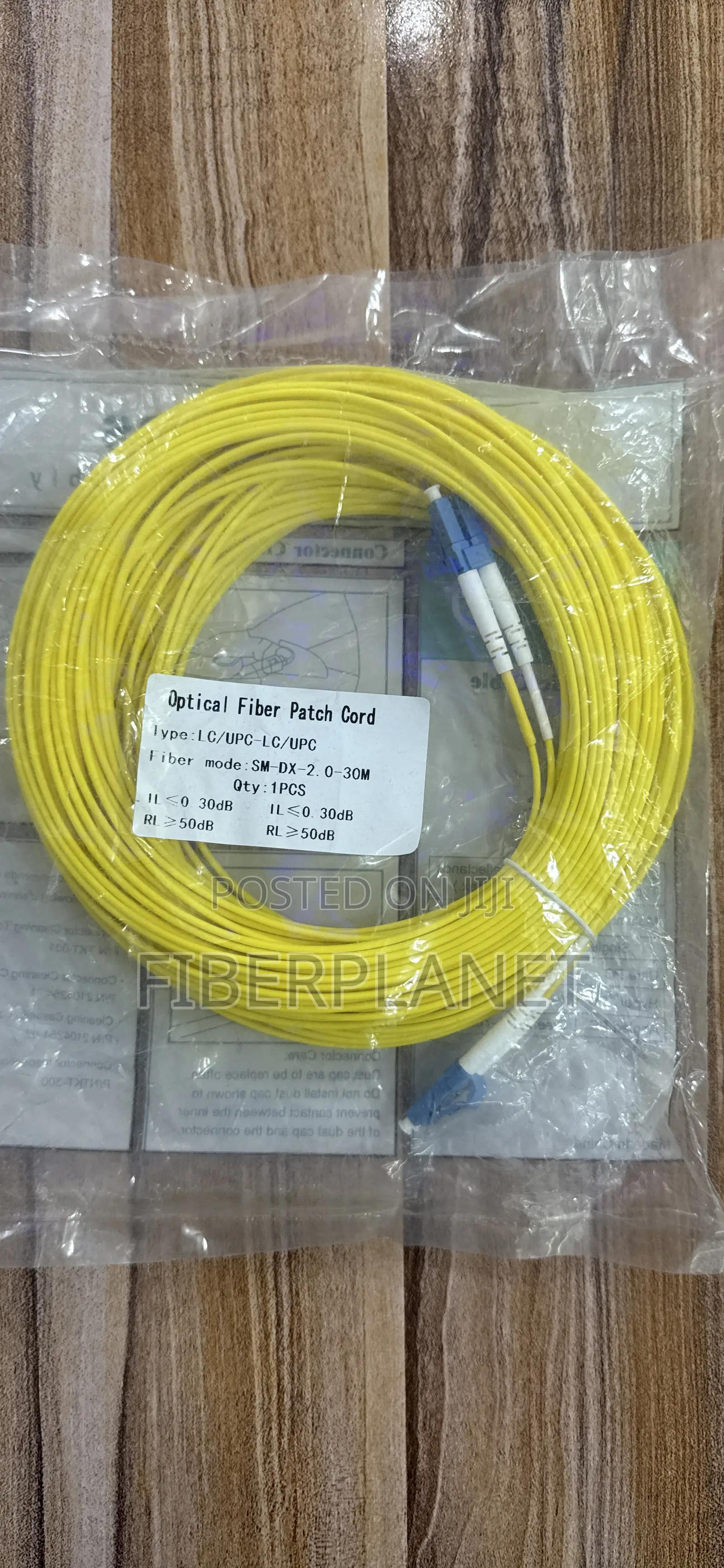 Lc-Lc 30m Single Mode Fiber Patch Cord