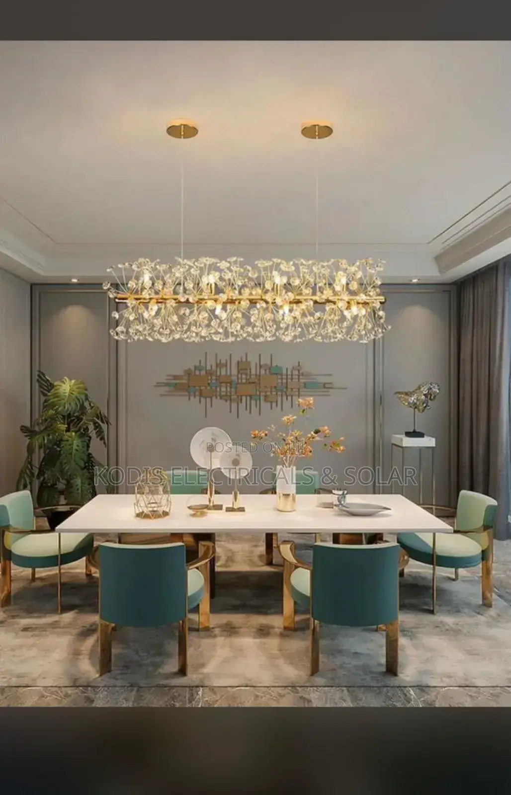 Crystal Chandelier Dining Light