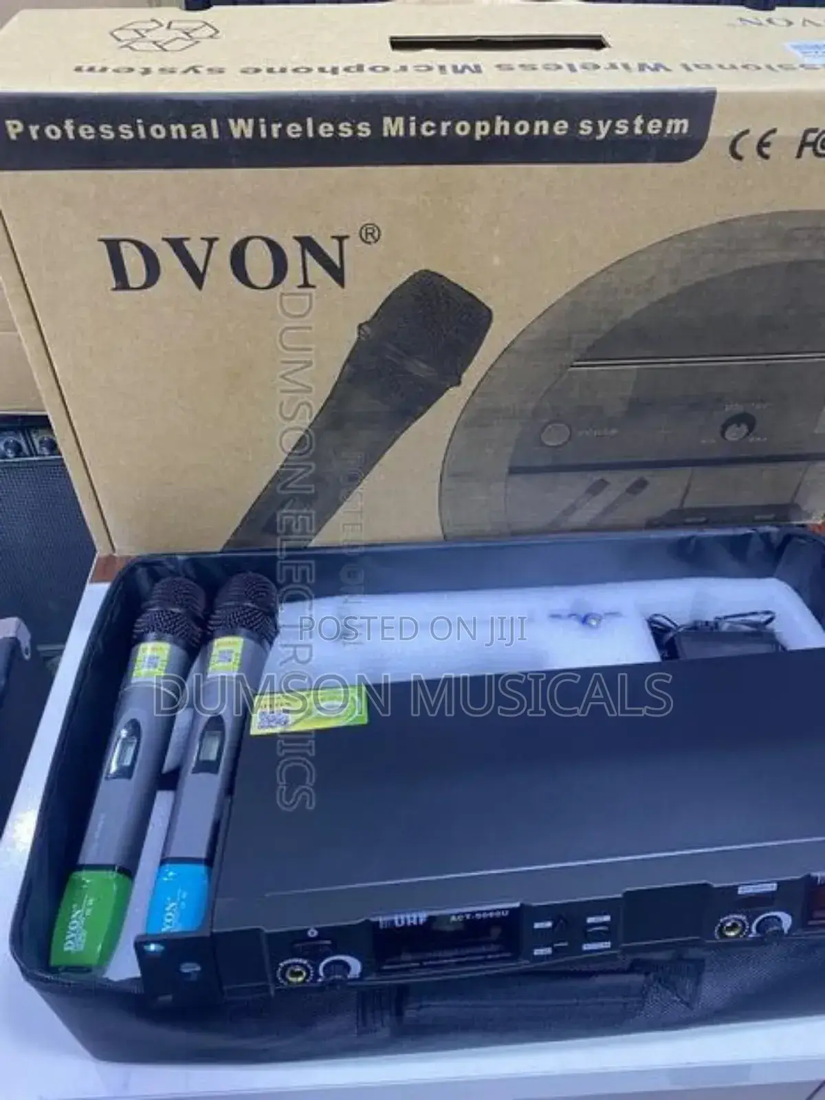 Dvon Two Handle Wireless Microphone System