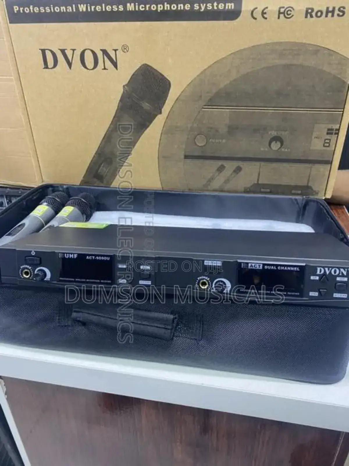 Dvon Two Handle Wireless Microphone System