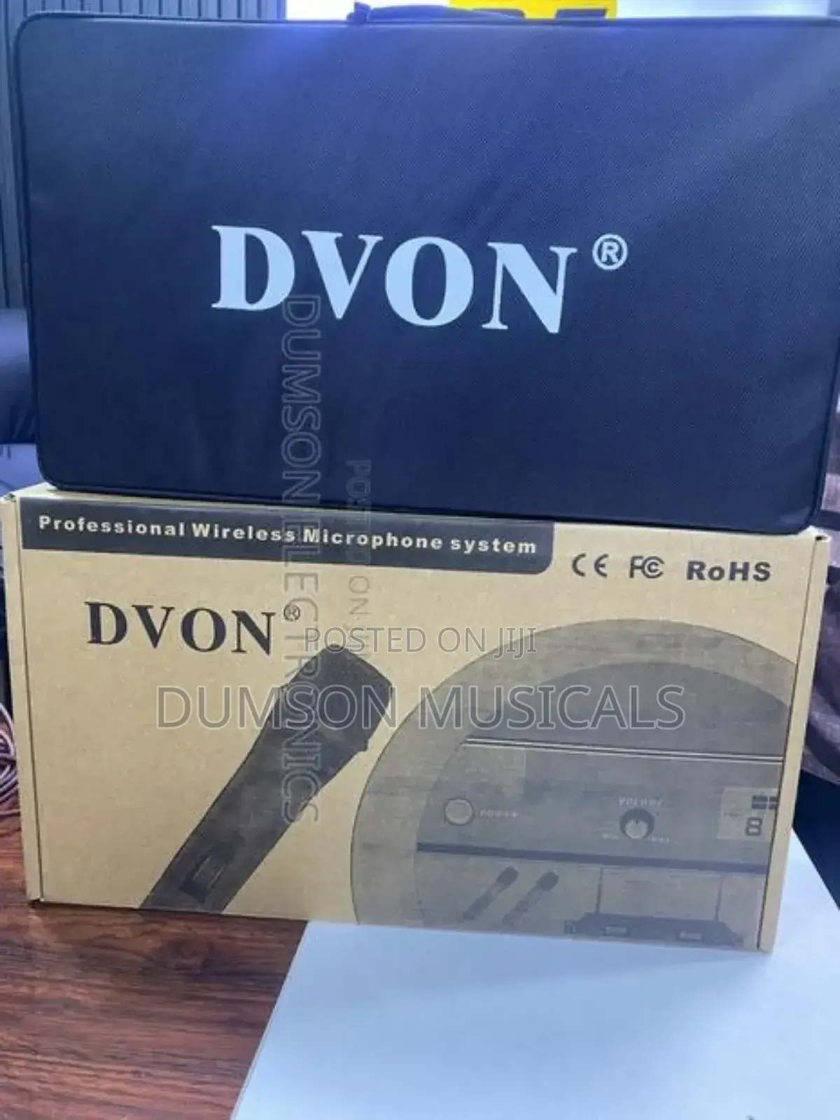 Dvon Two Handle Wireless Microphone System