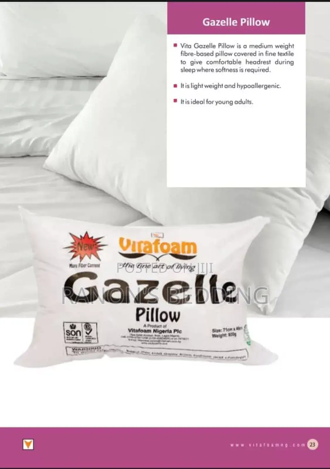 Vita Gazelle Pillow