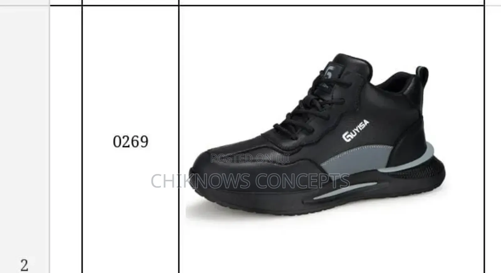 Guyisa 0269 Steel Toe Safety Boot