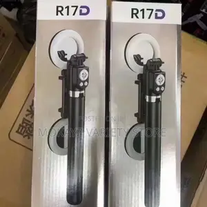 Extendable Selfie Stick With Double Mirror Ringlight