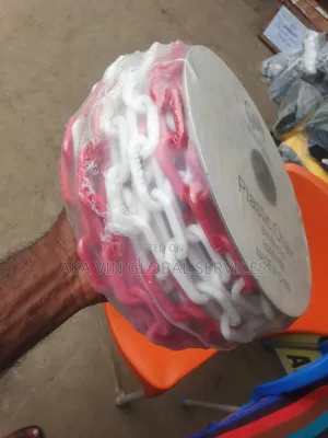 8mm Plastic Chain - Es-ch02 - Red & White