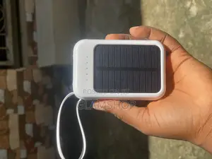 20,000 Mah Solar Powered Rechargeable Powerbank With Cables
