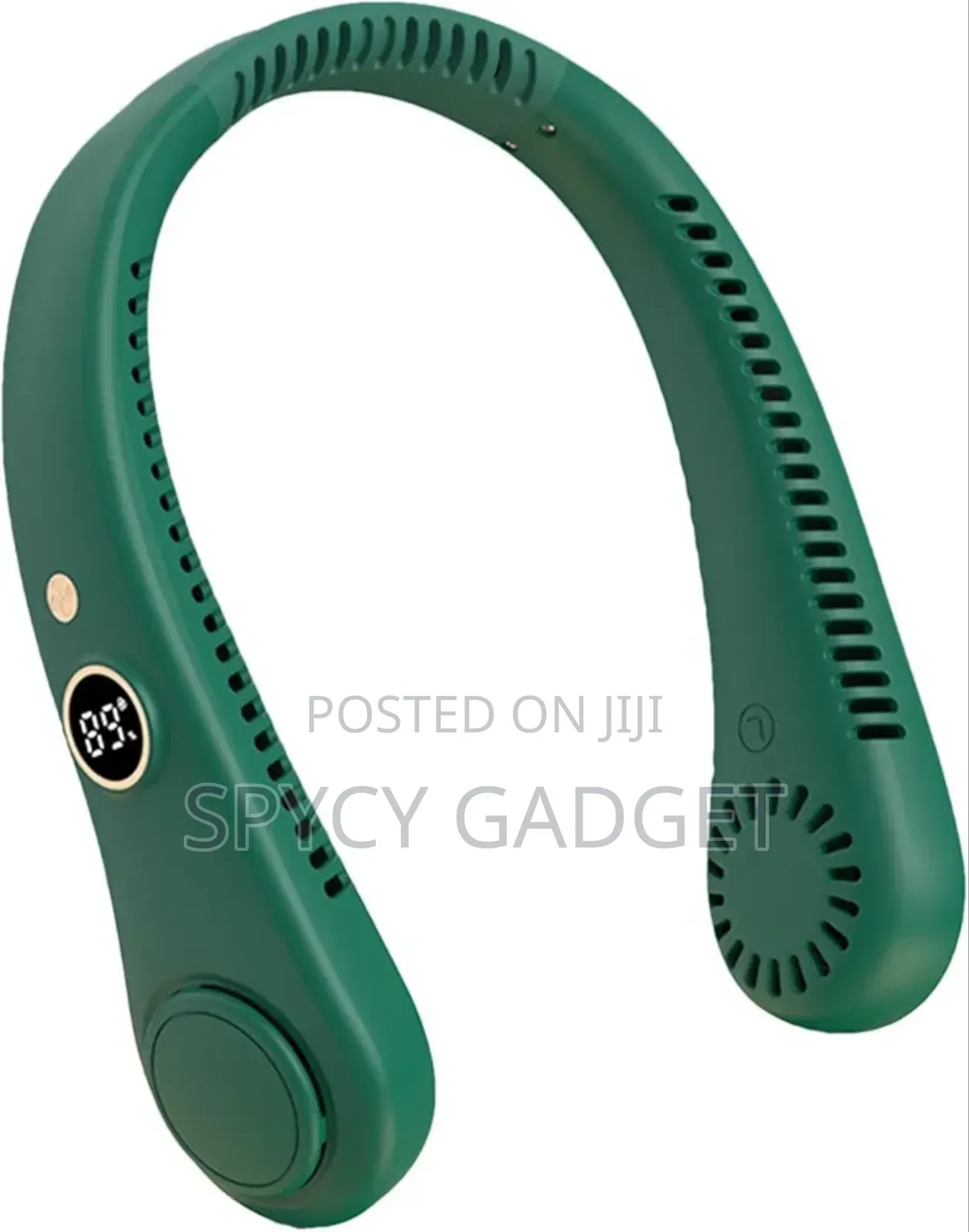 Rechargeable Neck Hanging Fan With Digital Led Display