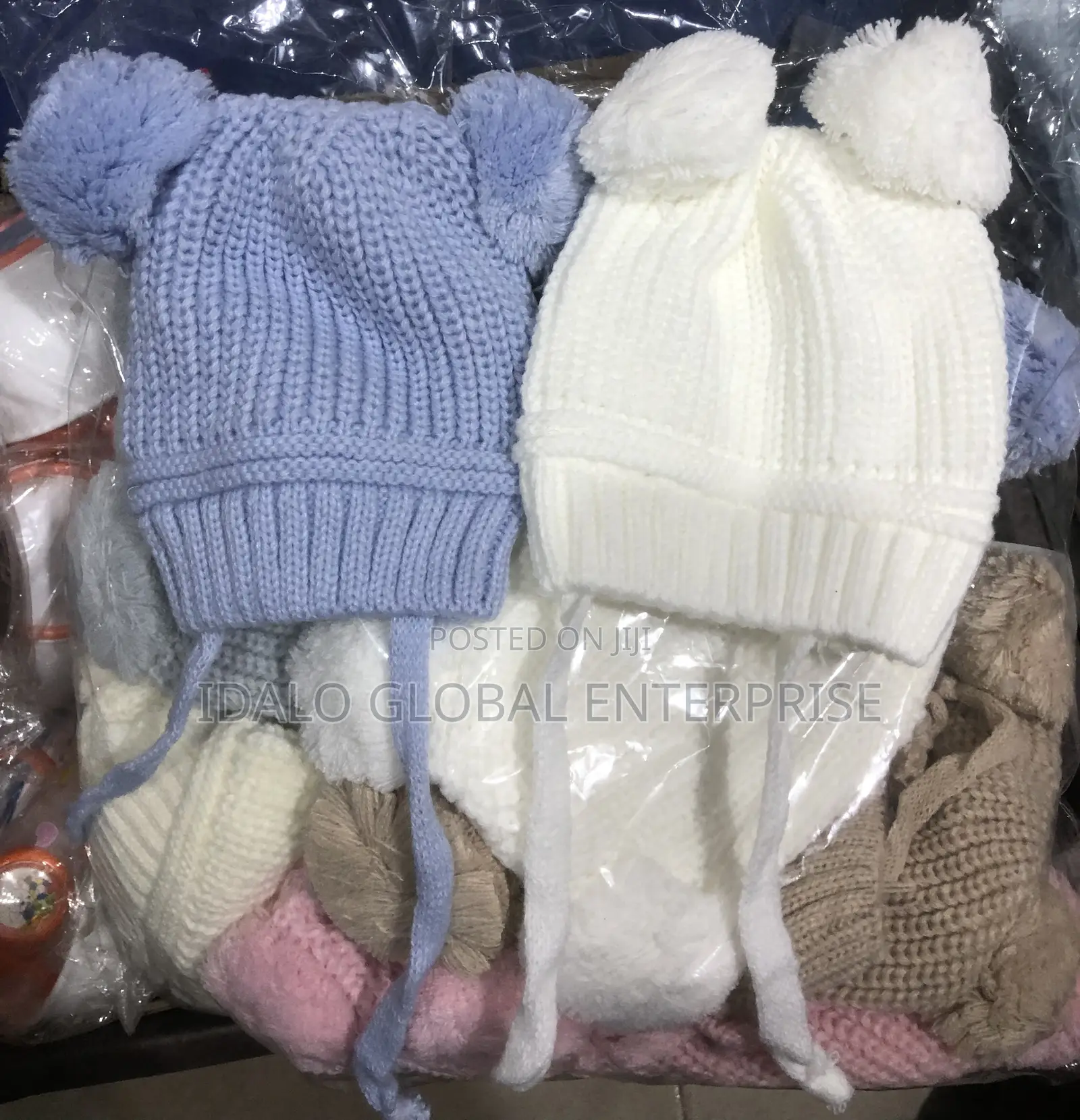 Knitted Baby Cap - 12pcs