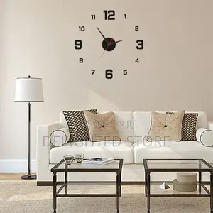 Creative Round Shape Diy Acrylic Wall Clock