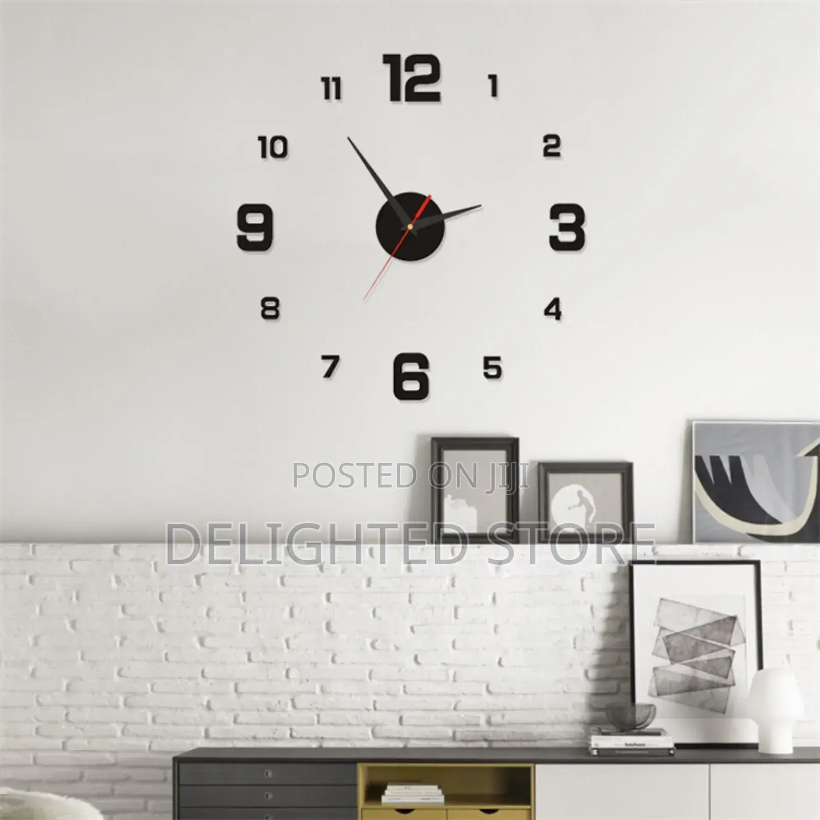 Creative Round Shape Diy Acrylic Wall Clock