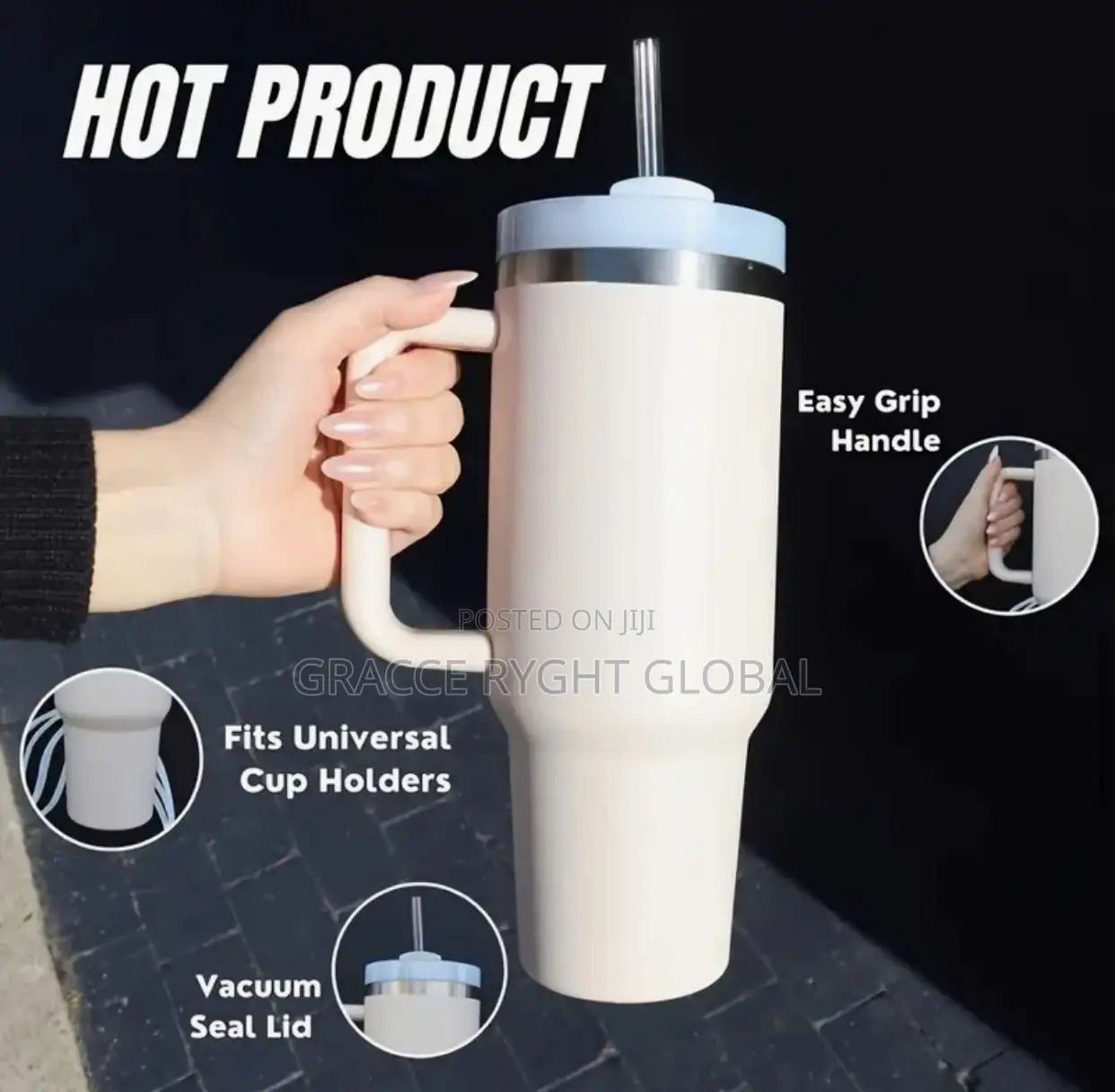 1.2l Thermos Stainless Straw Cup