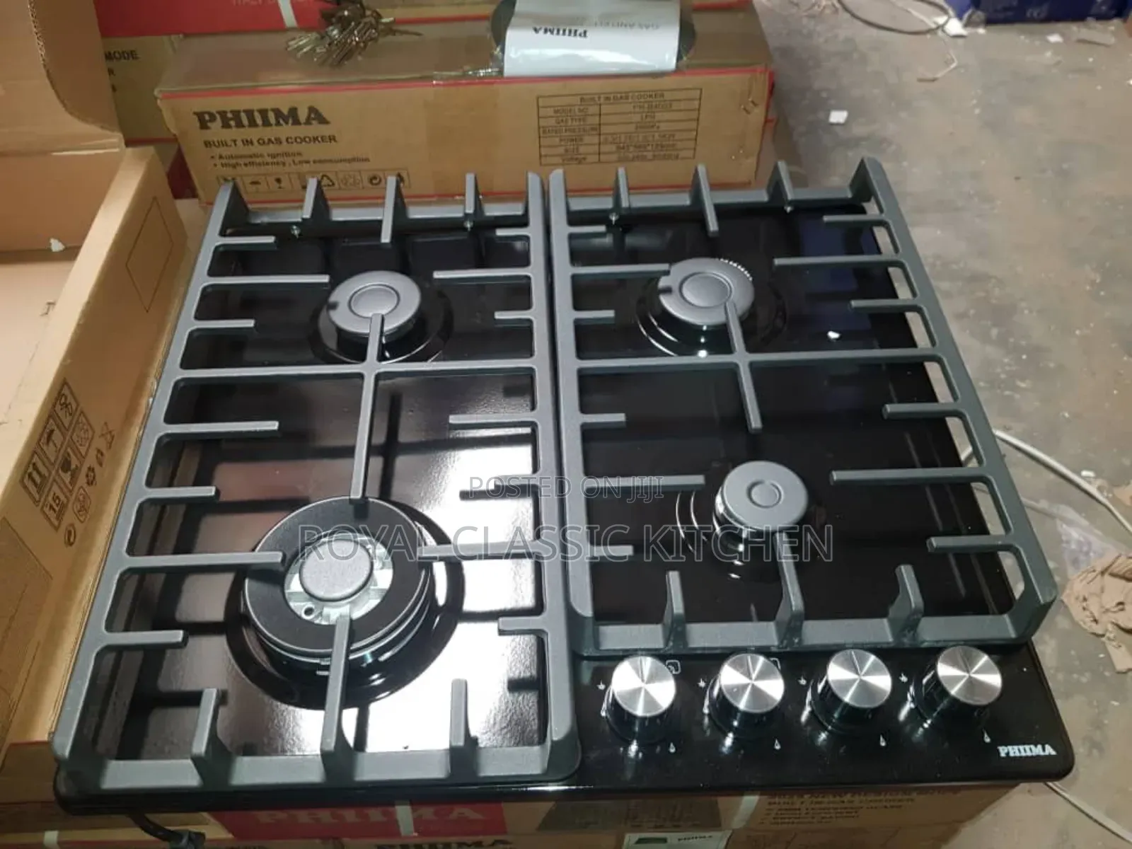 4 Burner Black Syrel