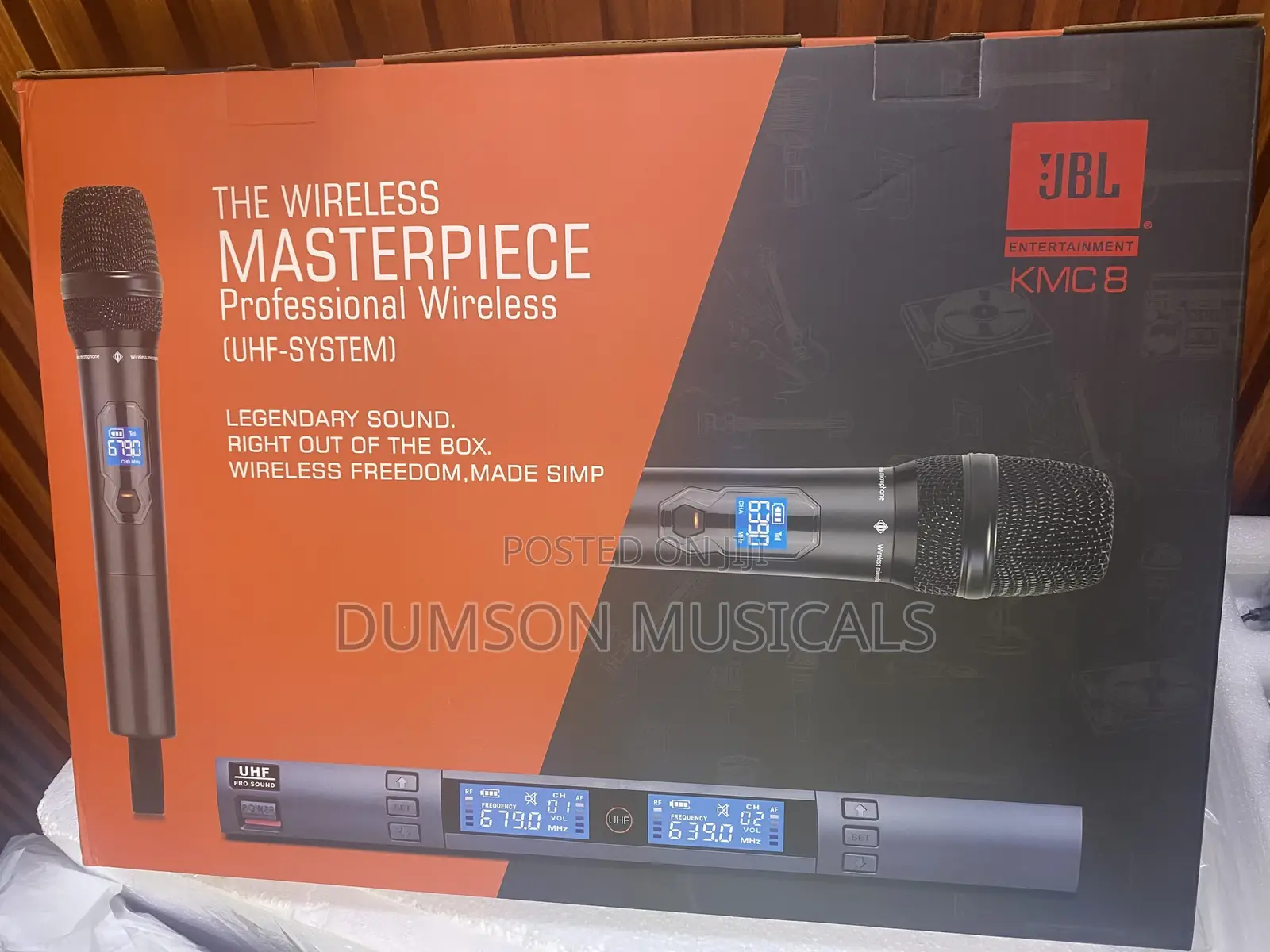 JBL Wireless Microphone System Uhf Kmc8