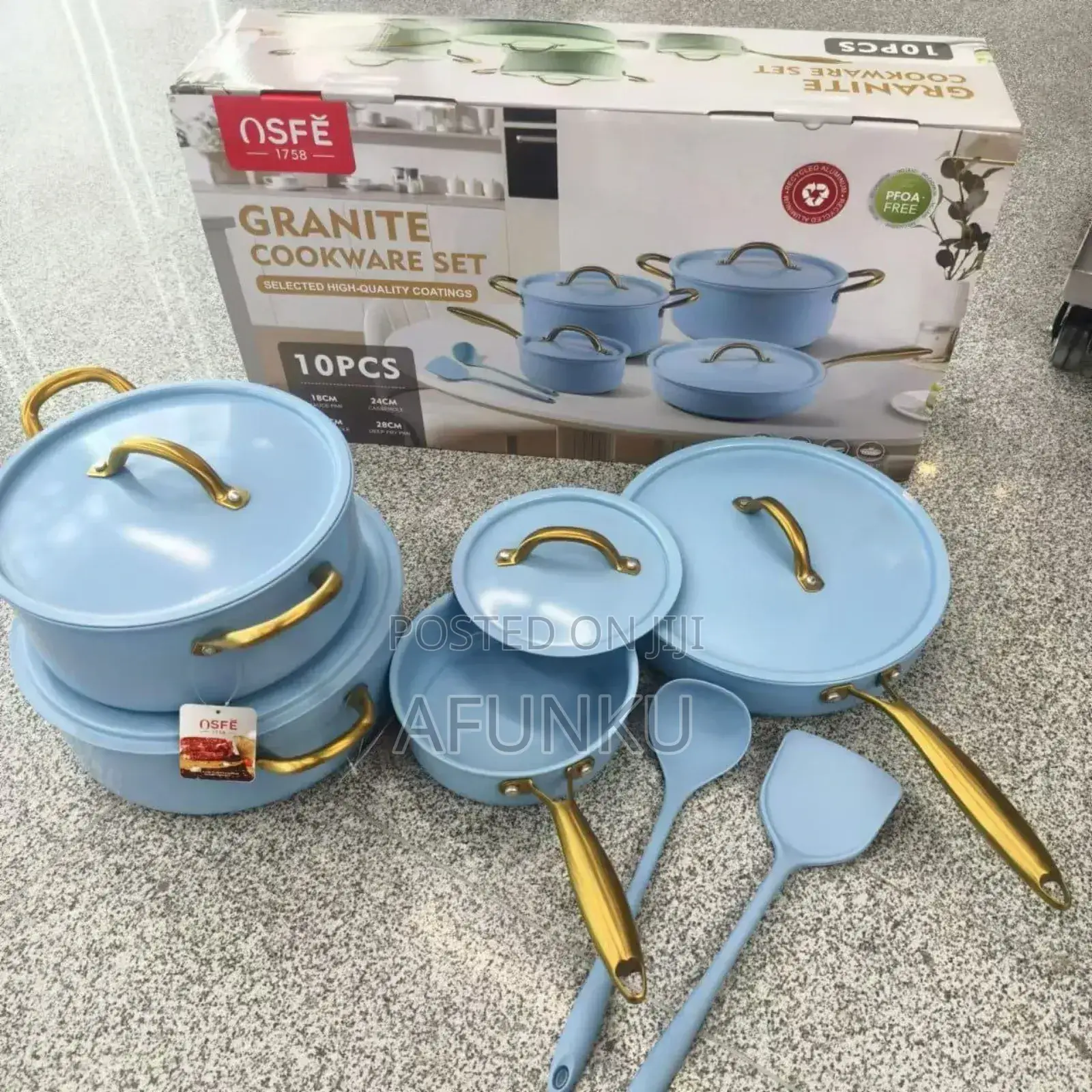 10pcs Granite Cooking Set