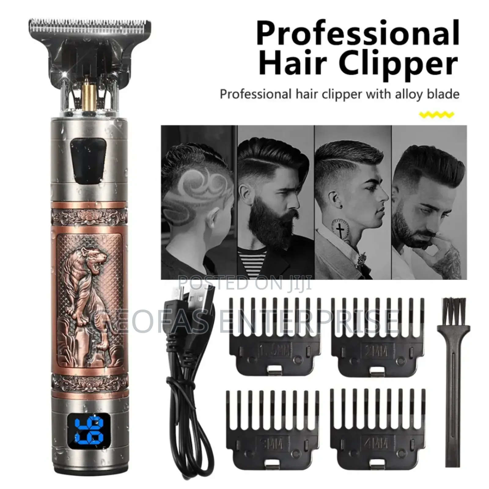 Professional Rechargeable Cordless Hair Cut Shave Trimmer