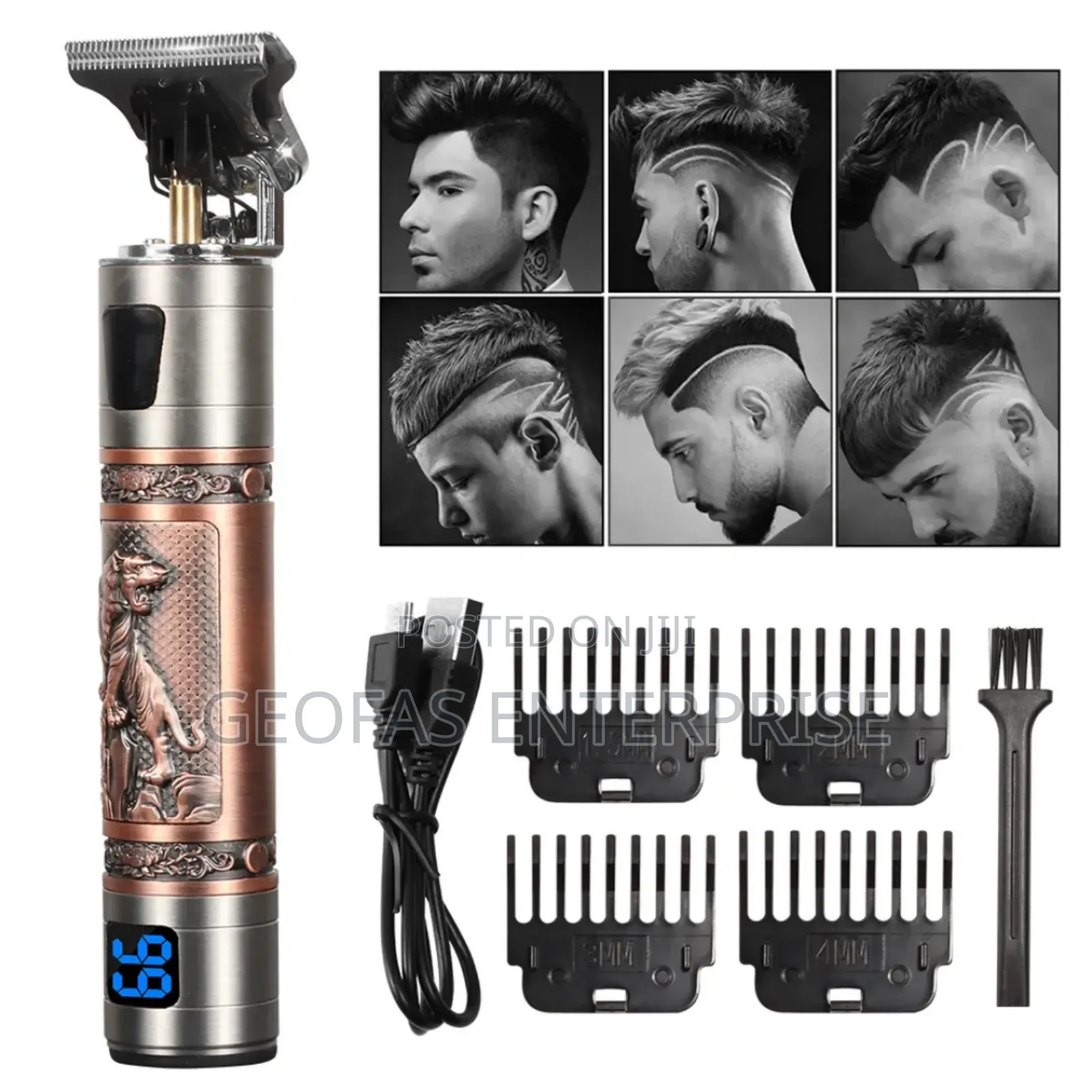 Professional Rechargeable Cordless Hair Cut Shave Trimmer
