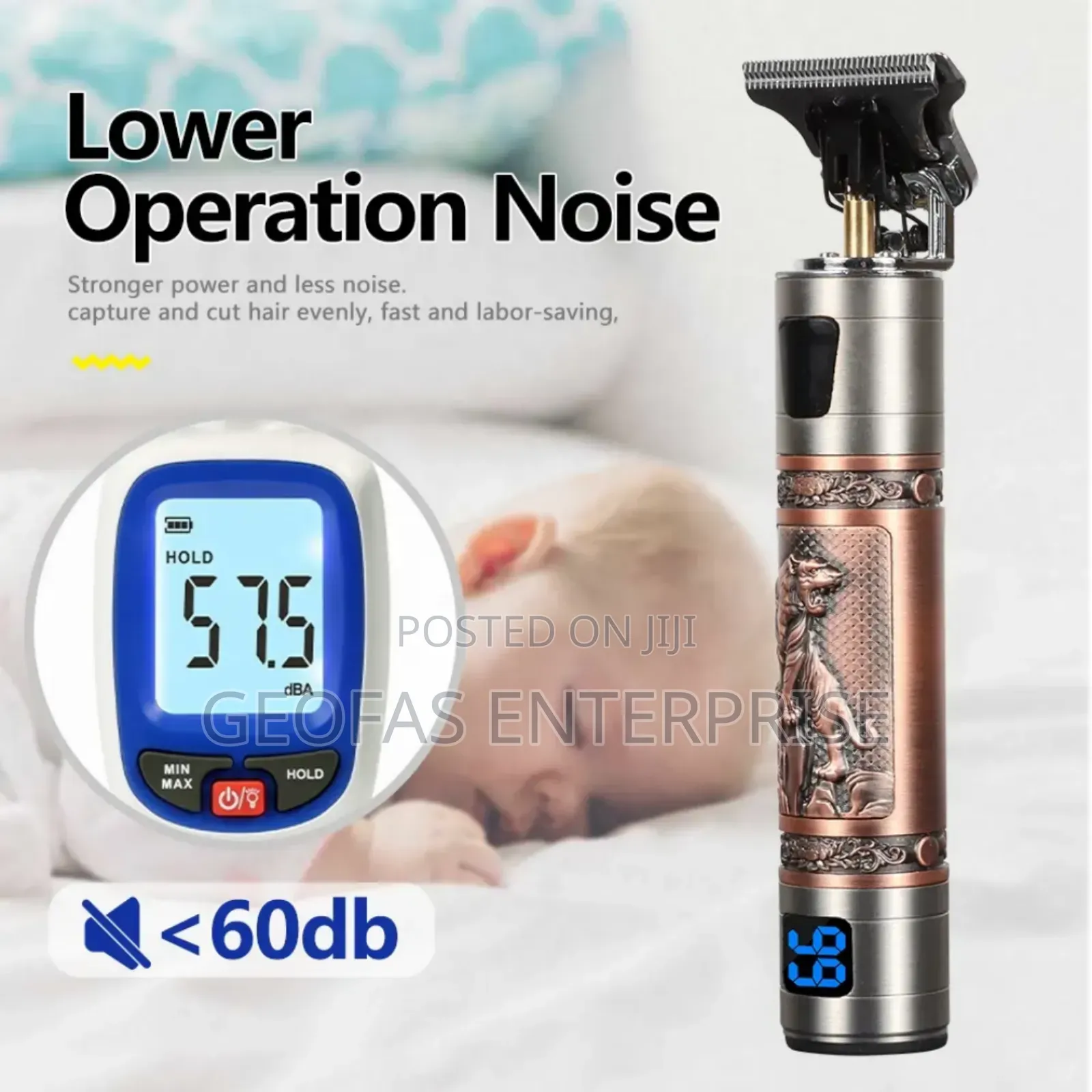 Professional Rechargeable Cordless Hair Cut Shave Trimmer