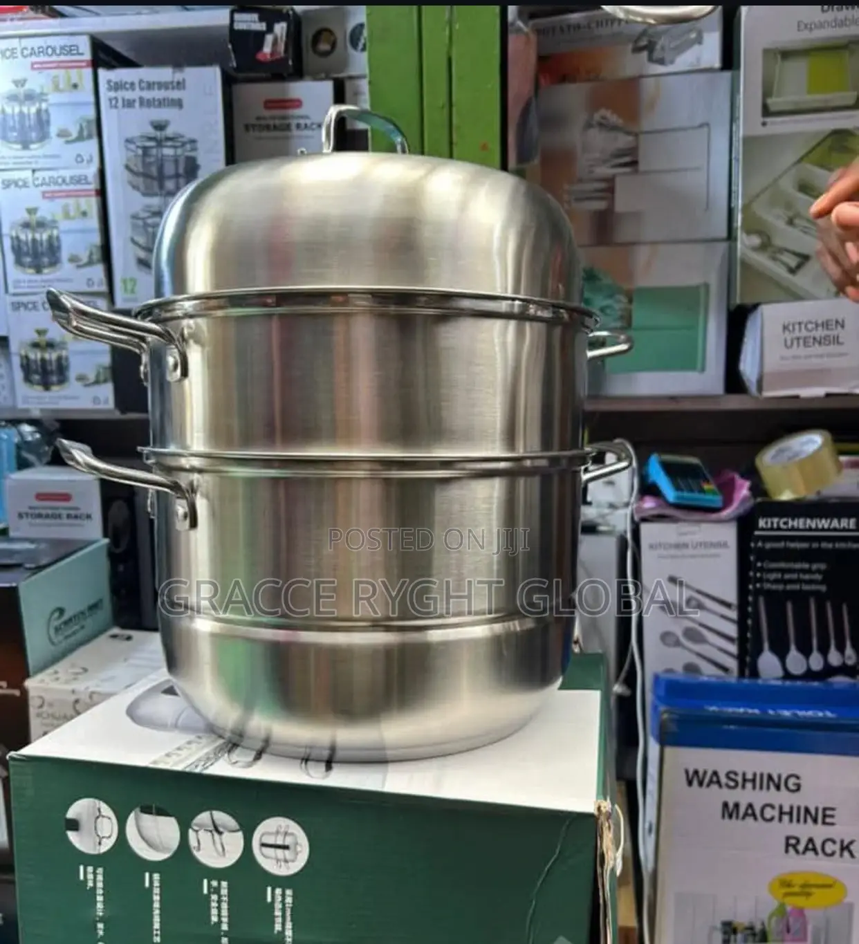 30cm 3 Layer Stainless Steel Steamer Pot