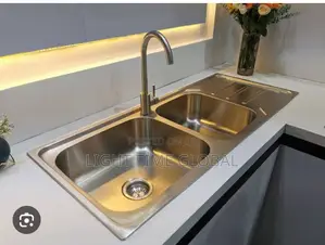 England Kitchen Sink Double Bowl and Tray