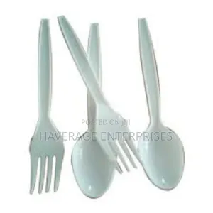Disposable Plastic Spoons/Forks for Food Cream- 3,000pcs