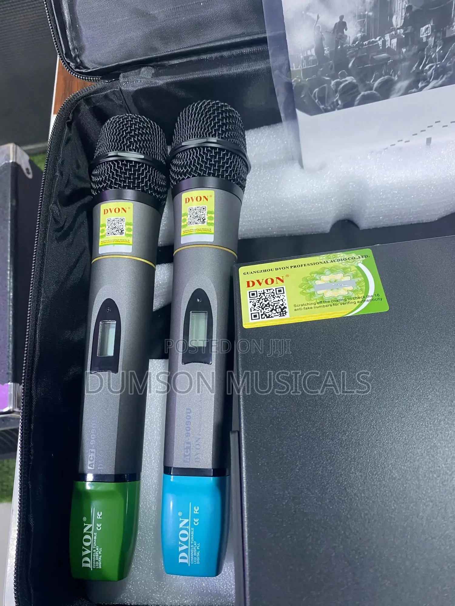 Dvon Two Handle Wireless Microphone System