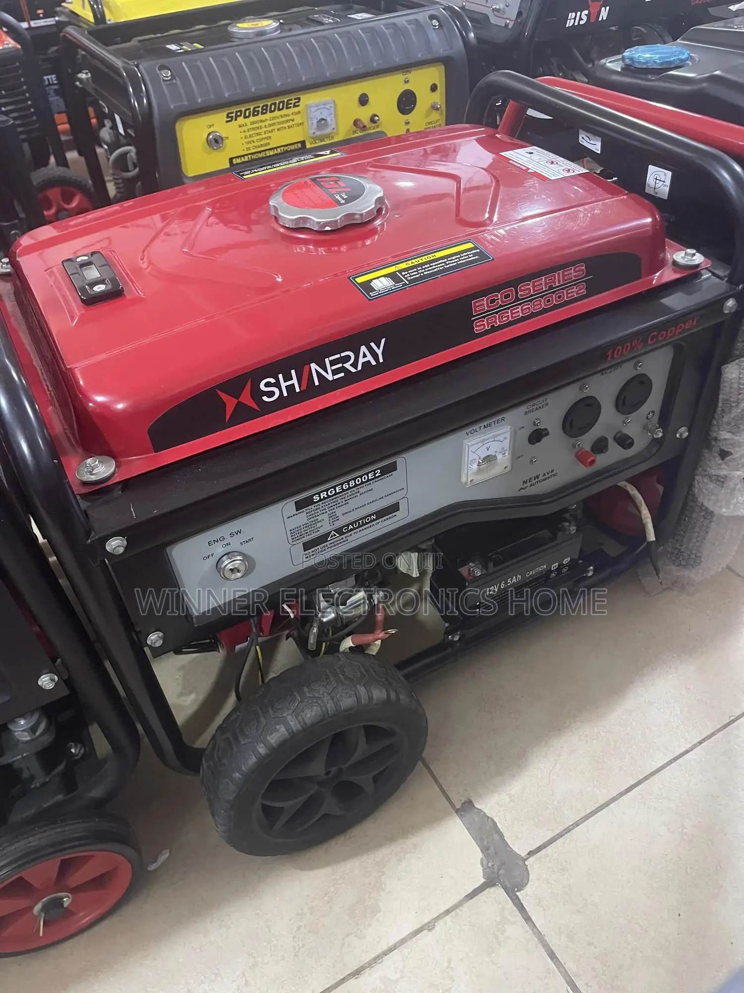 Shineray 3.5kva Automatic Original Generator Copper Coil