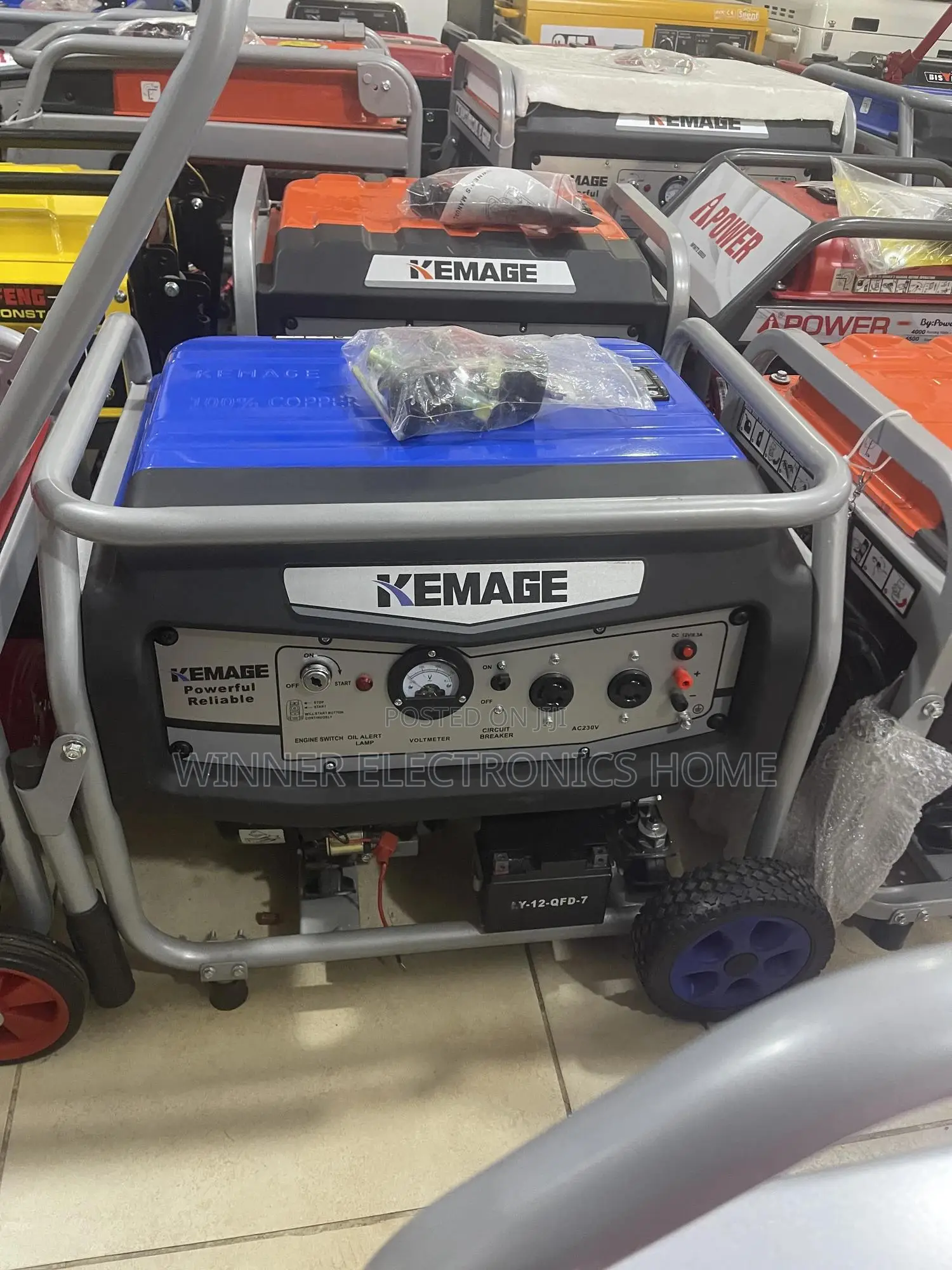6kva Kemage Generator With Remote 100% Copper Coil