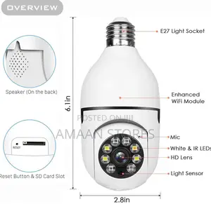 360° Light Bulb Security Camera
