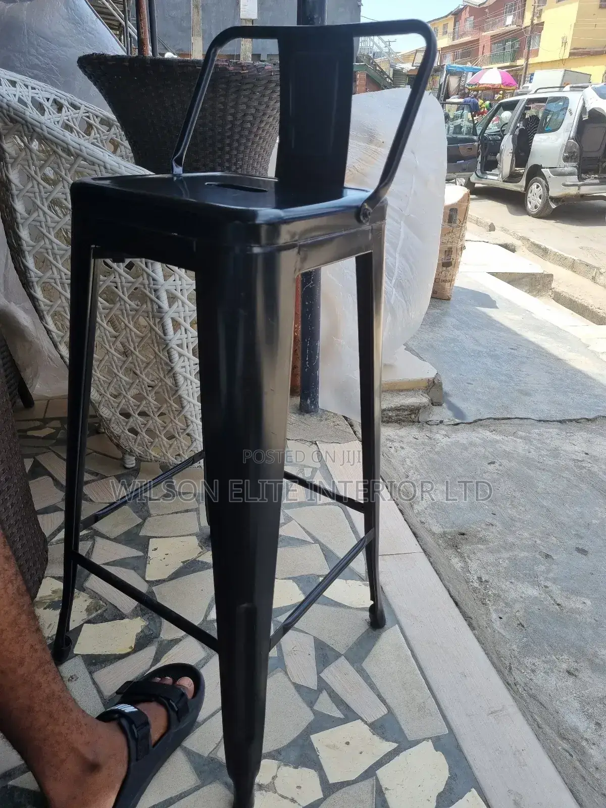 High Metal Bar Stool