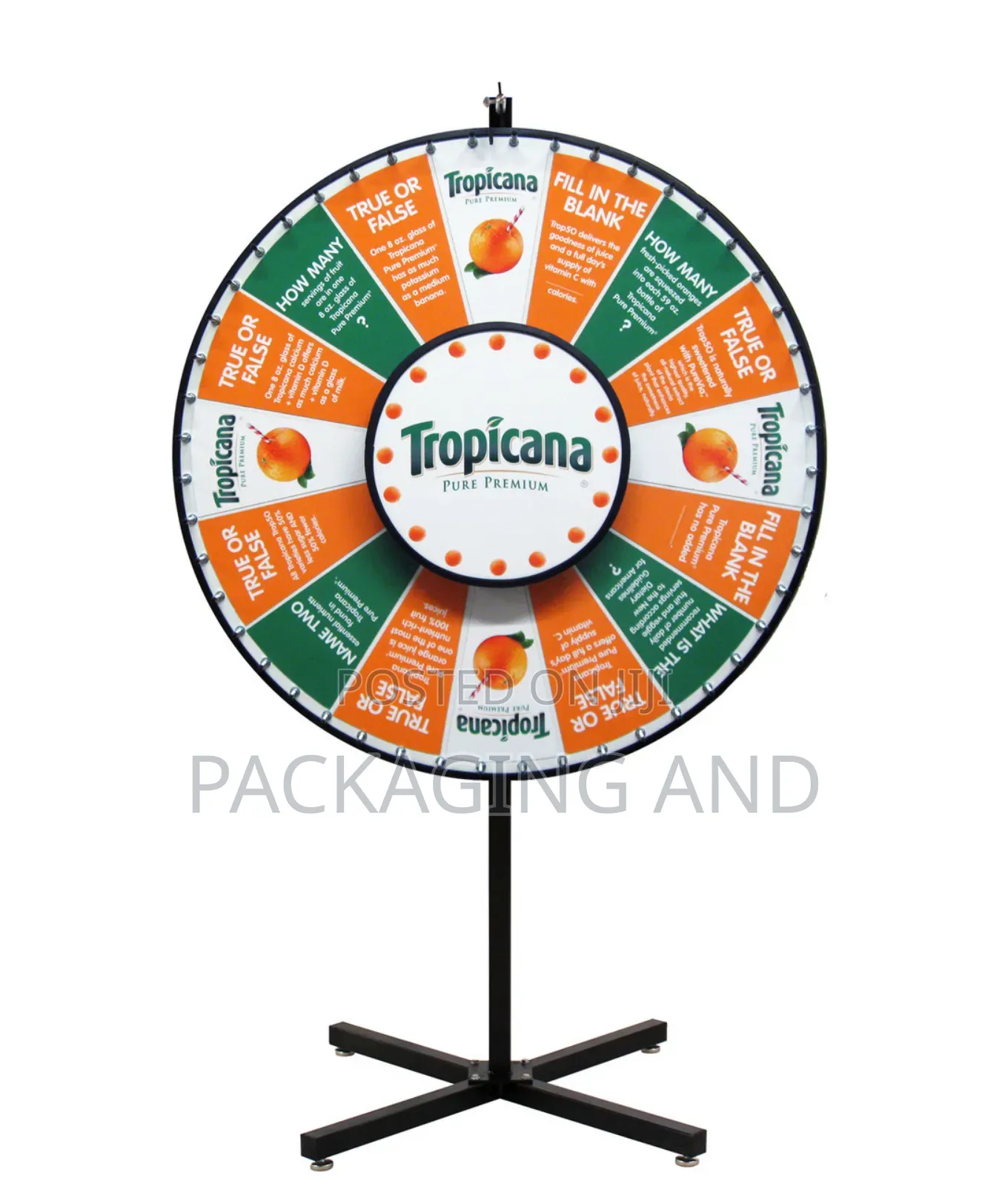 Branded Prize Wheel for Parties, Events & Promotional Games