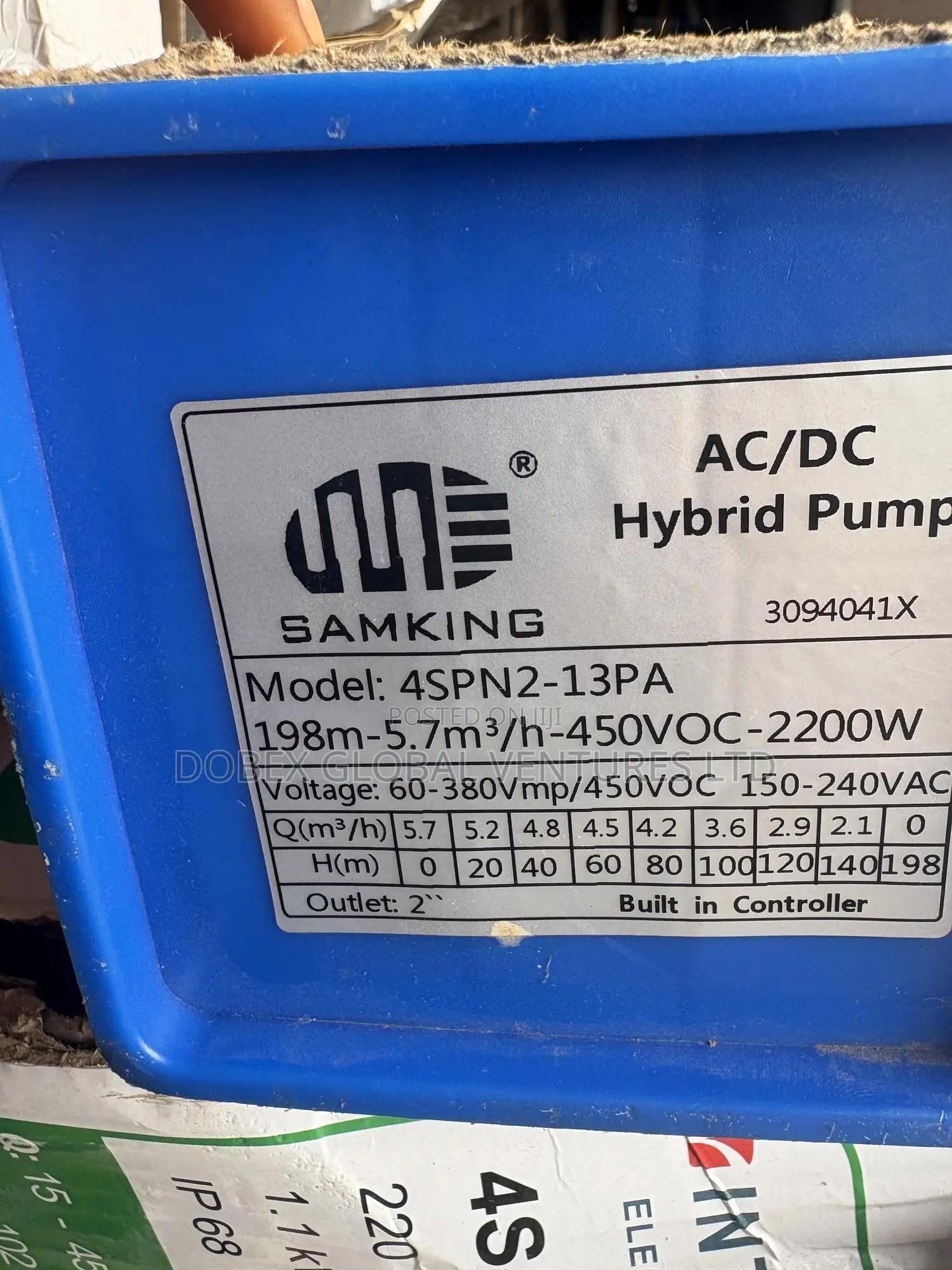 2hp Samking Ac/Dc Solar Pump