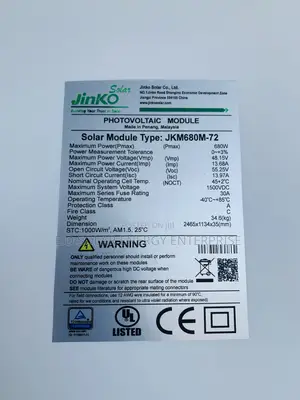 Jinko Solar Panels 680watts Is Available