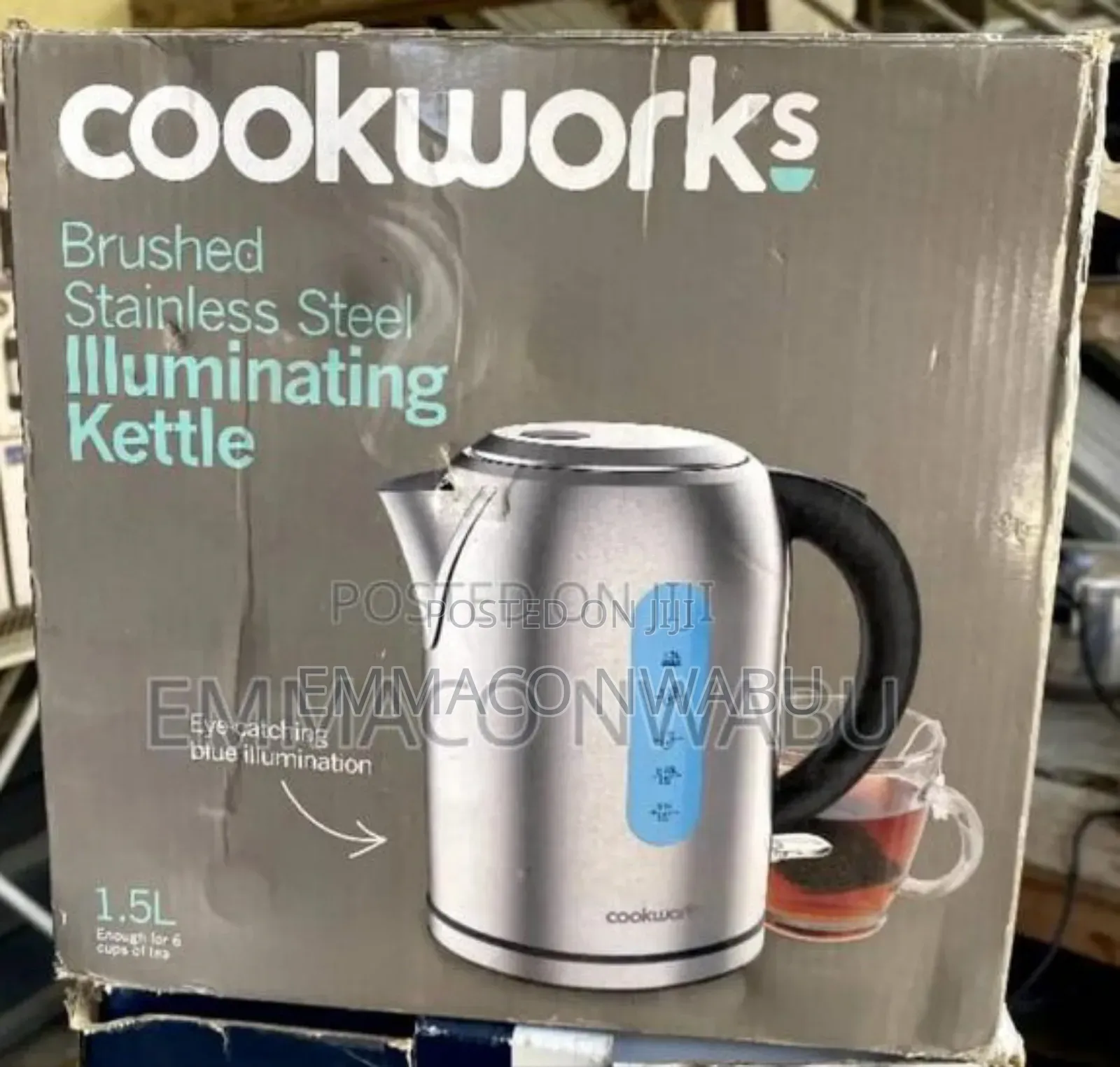 Cookworks Stainless Steel Illuminated Kettle