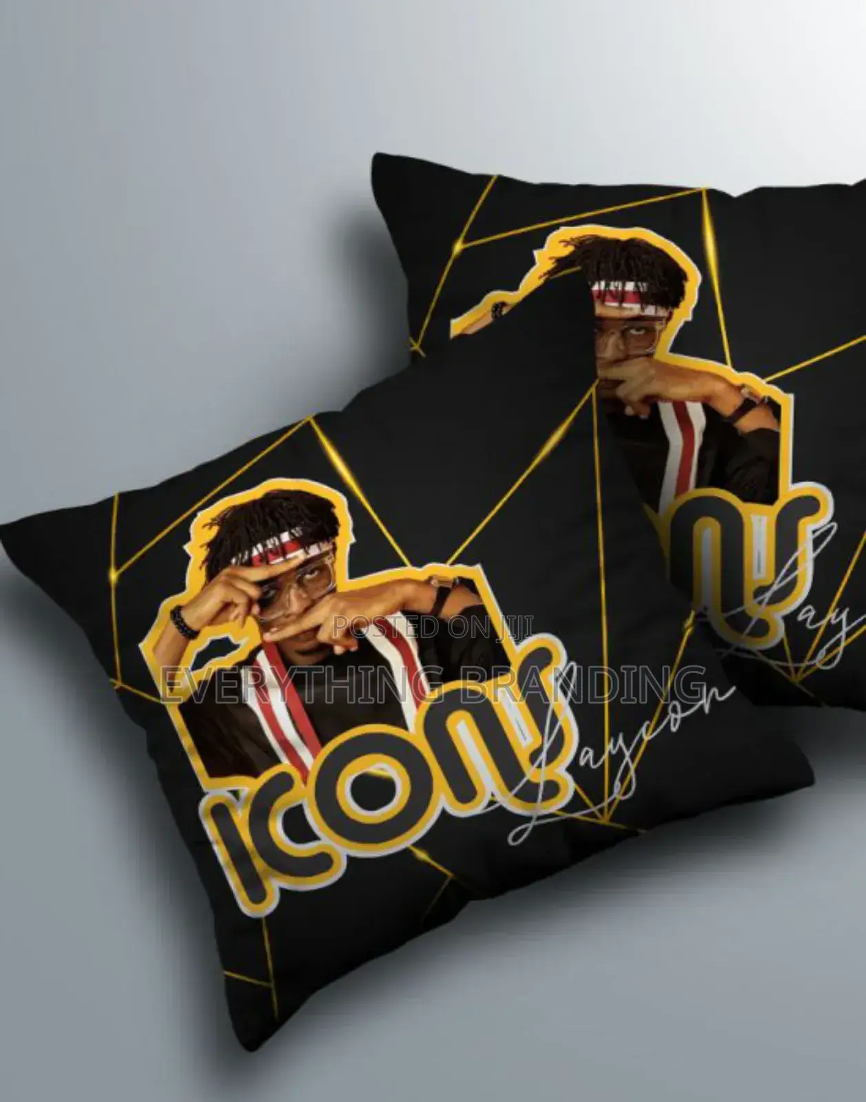 Custom Artwork Throw Pillow Hairy, Gift Cushion 20x20in