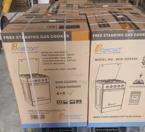 Boscon Standing Gas Cooker 4 Burner + Oven (60l)