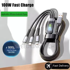Photo - Xiaomi Fast 100watts Data Cables 6a Pd Usb Type C 3 in One