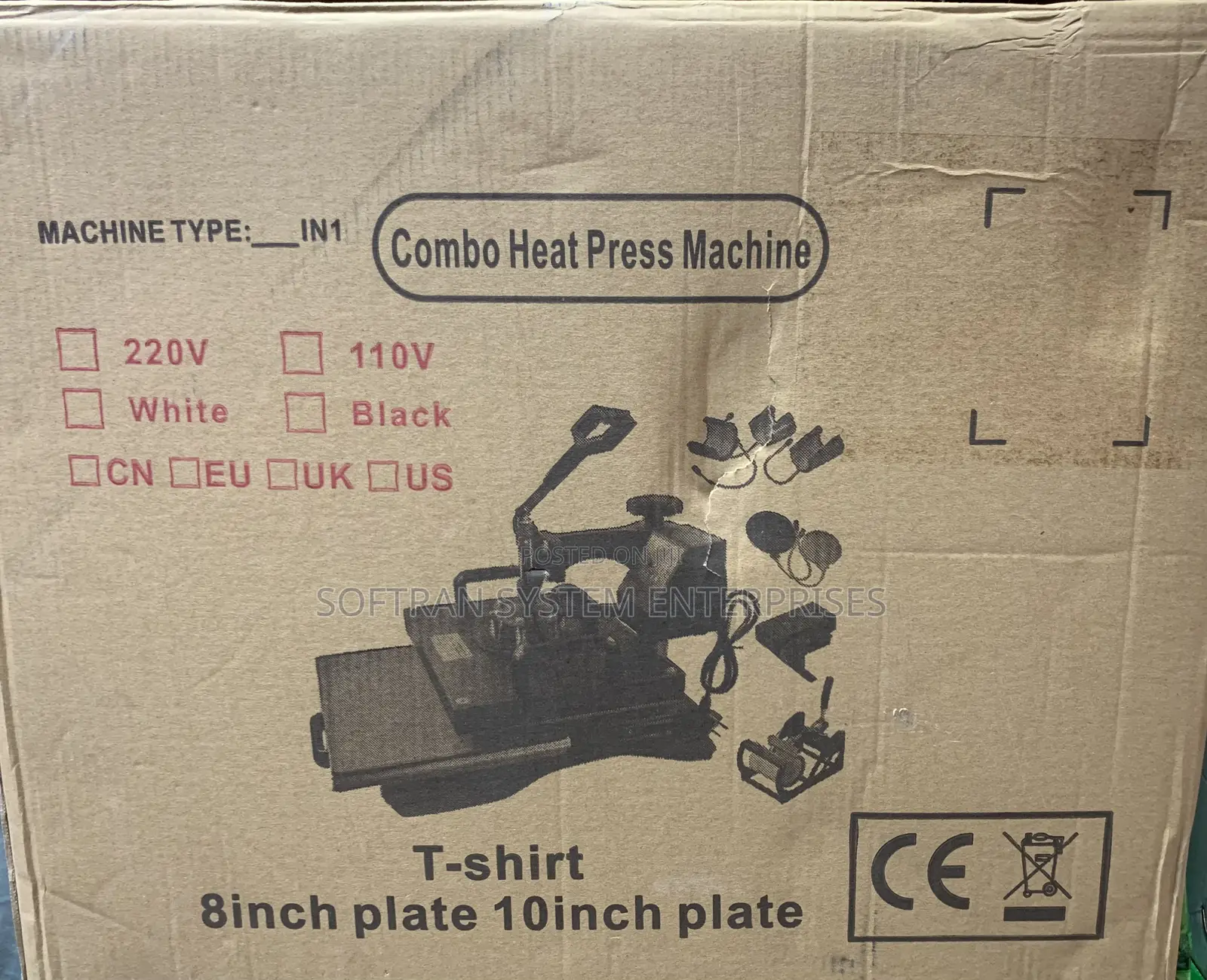 Combo Heat Press Machine 6in 1