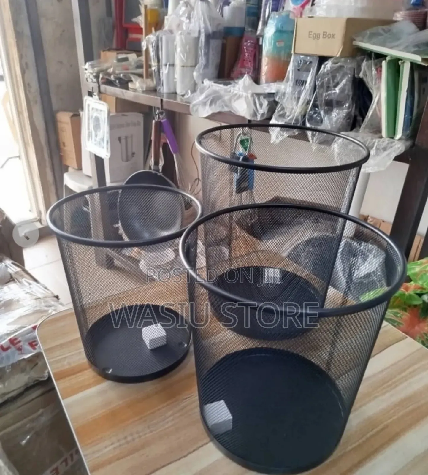 Metal Mesh Waste Bin