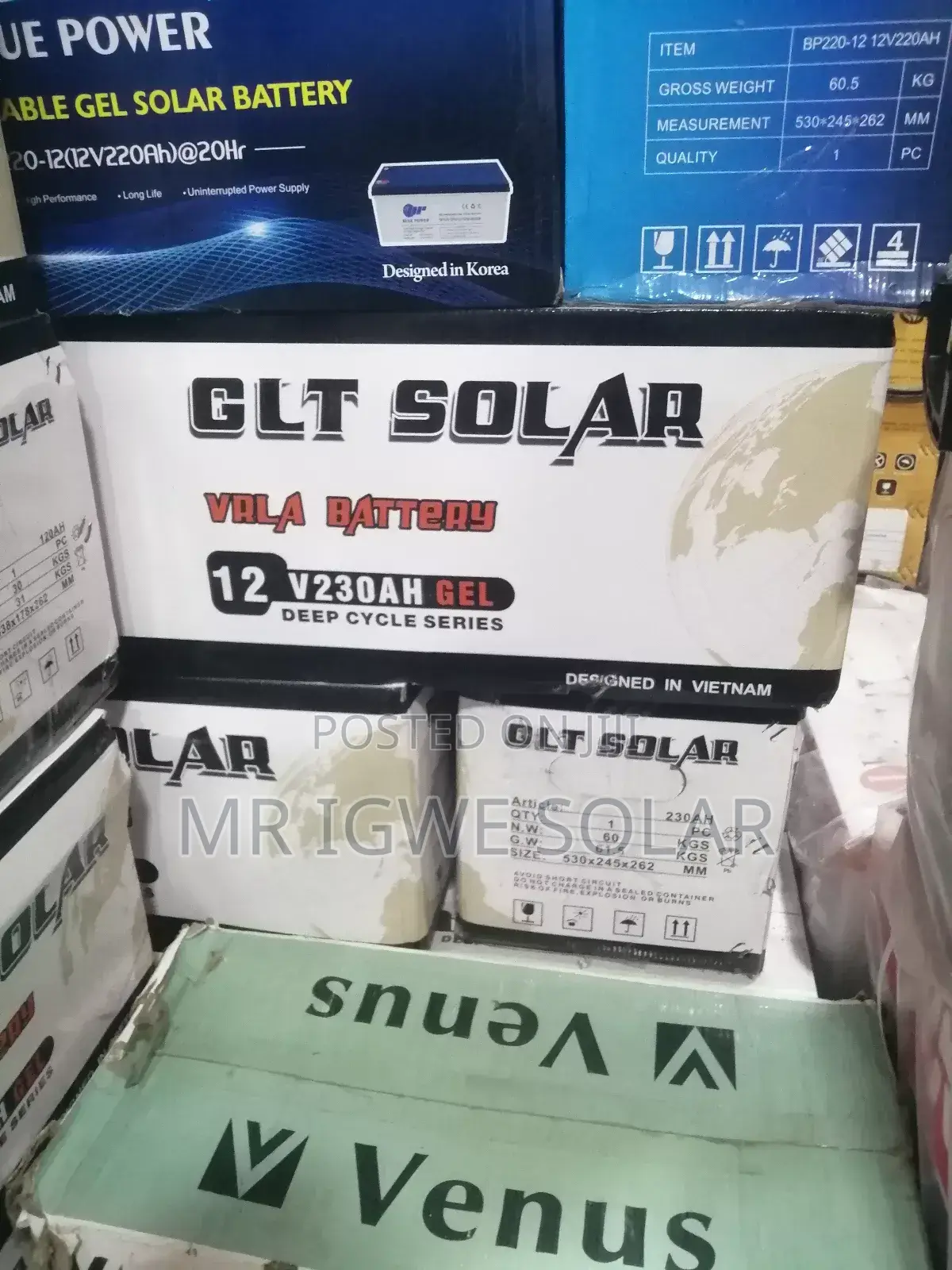 GLT Dry Cell Battery 230ah