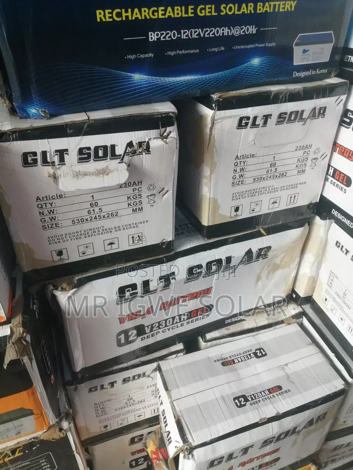 GLT Dry Cell Battery 230ah