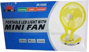 Jr Rechargeable Portable Mini Fann With Led Light