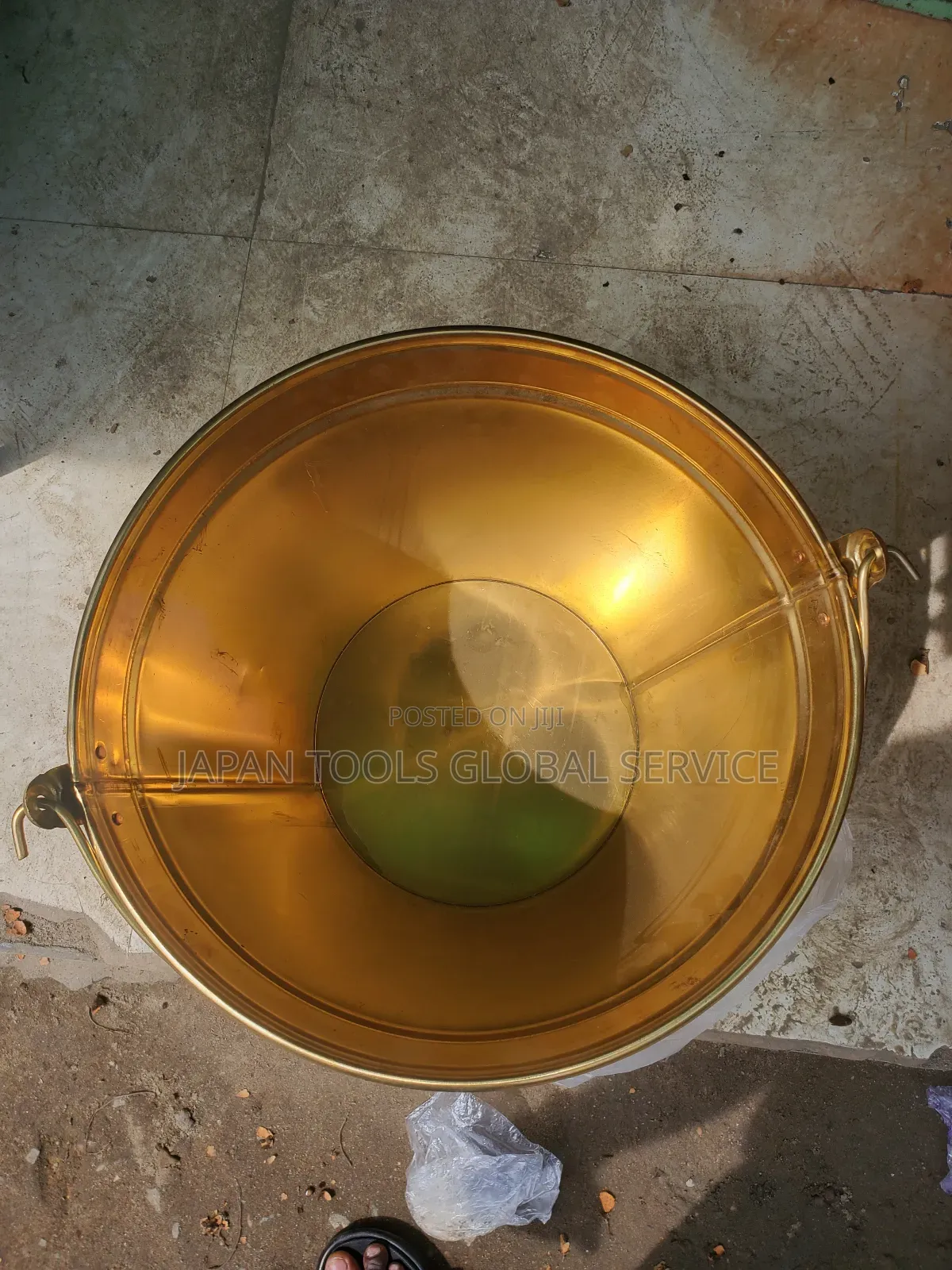 Non Spark Brass Bucket