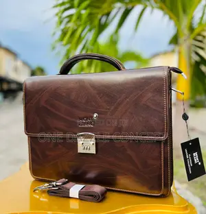 Mont Blanc Leather Laptop Bag / Office Bag