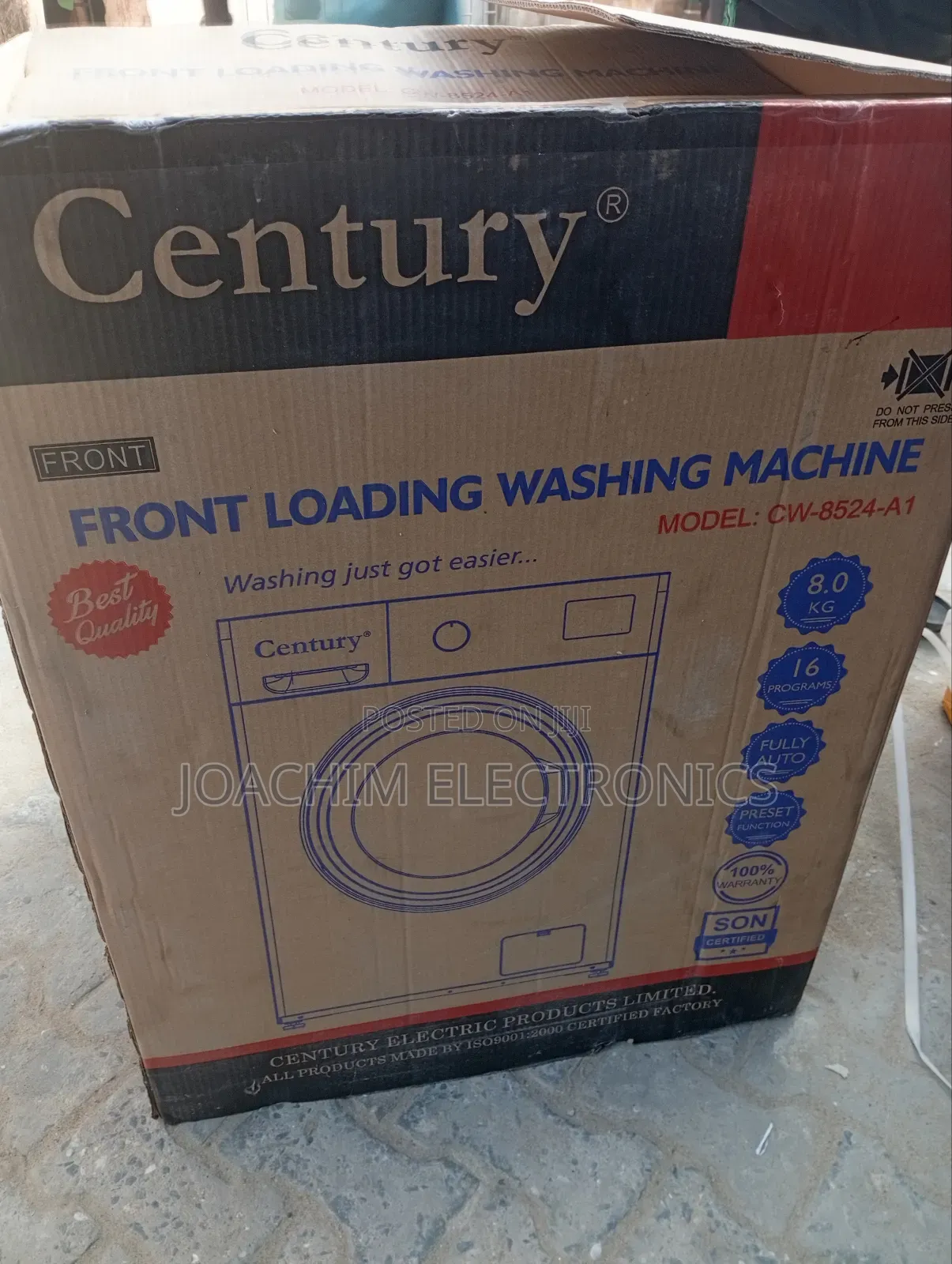 Century 8kg Front Loading Watching Machine