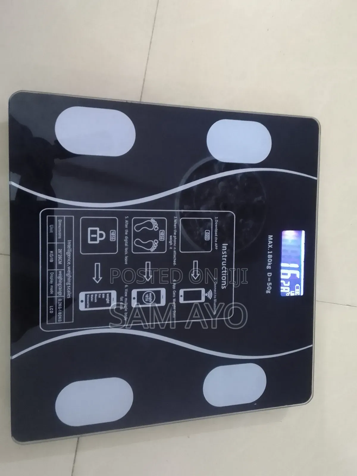 Rechargeable Bluetooth Body Fat Scale Digital Scale