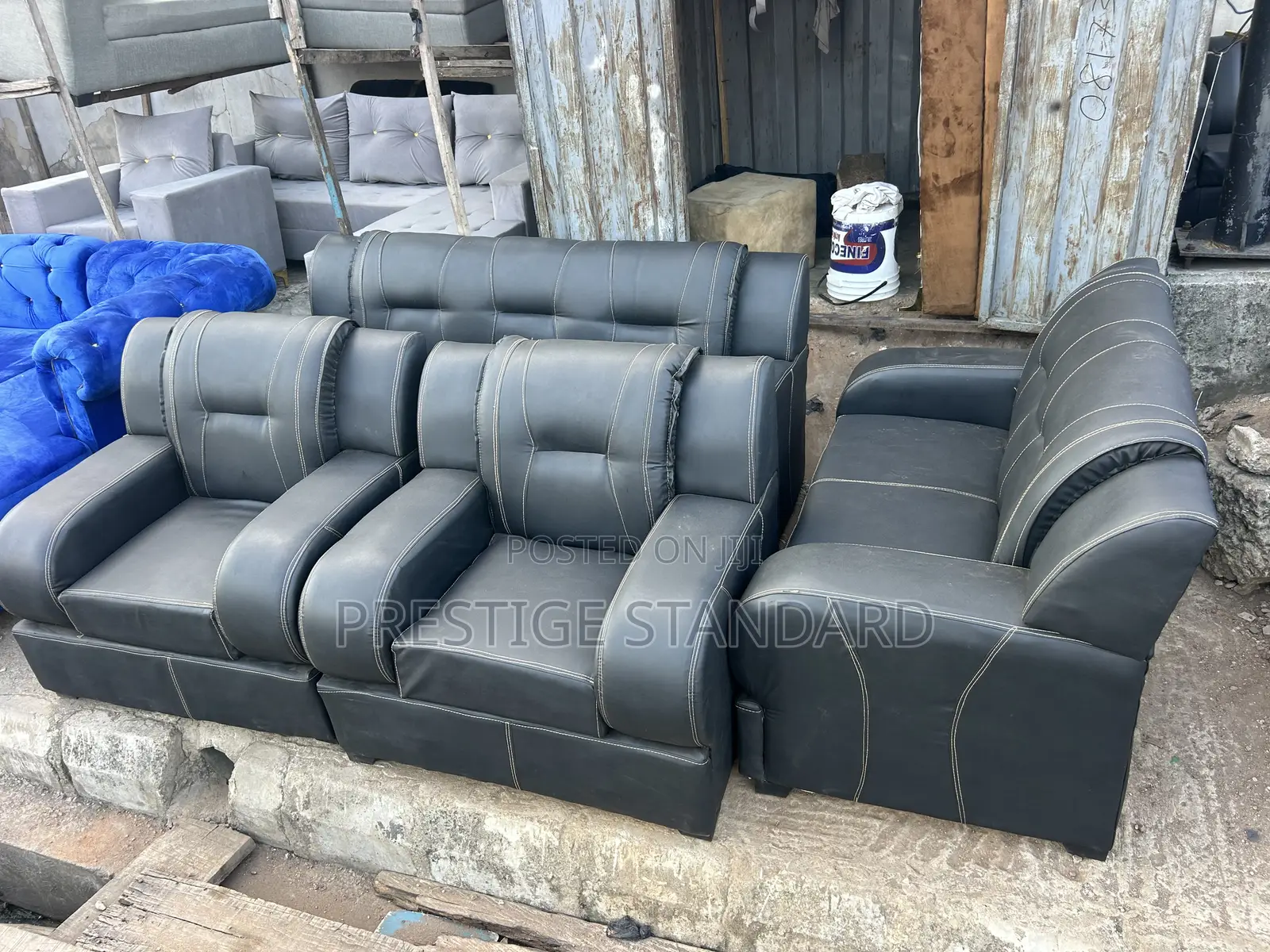 A Standard Leather Sofa
