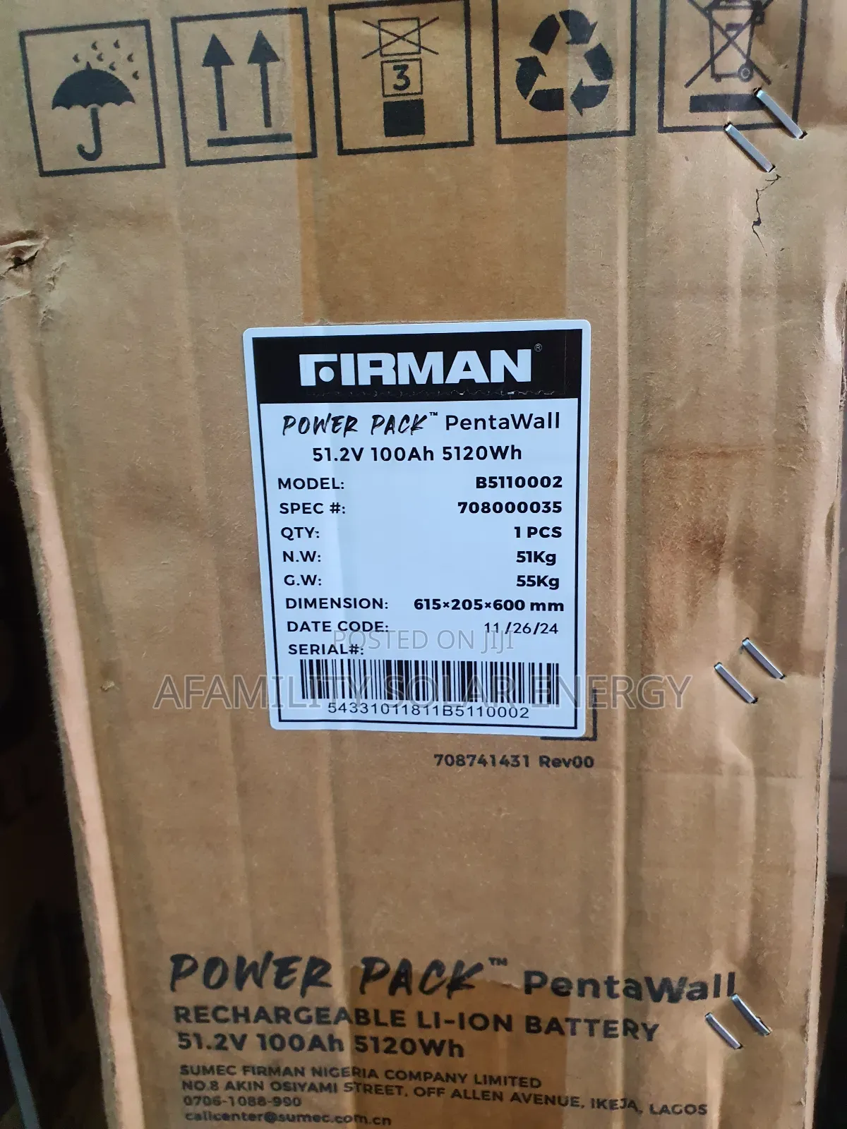 Firman 5kwh Lithium Batteries