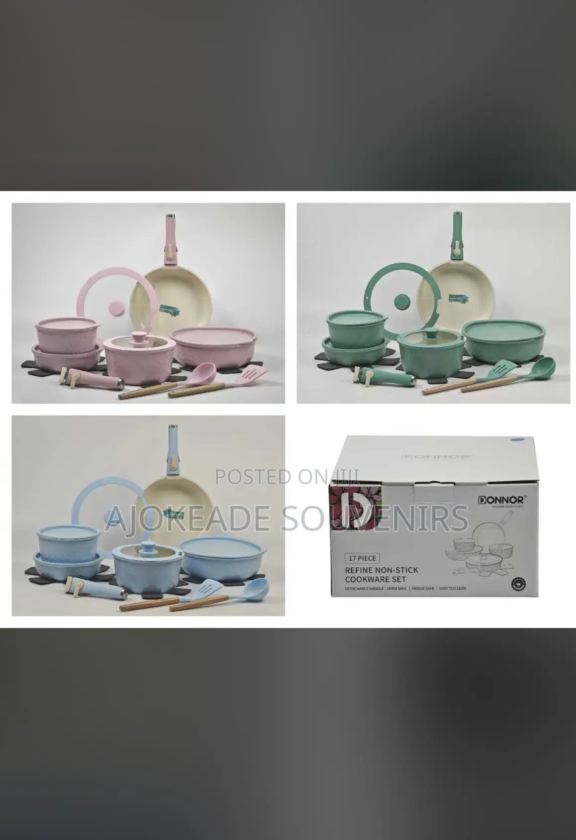 17pcs Donnor Cookware Set